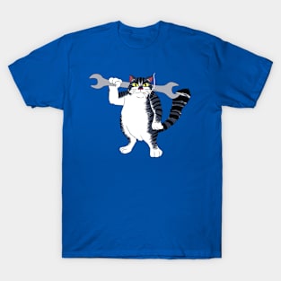 Mechanic Cat T-Shirt